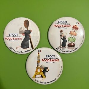 Ratatouille assorted food and wine AP pin